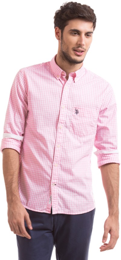 mens checkered polo shirts