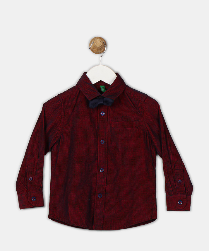 Boys maroon shirt clearance