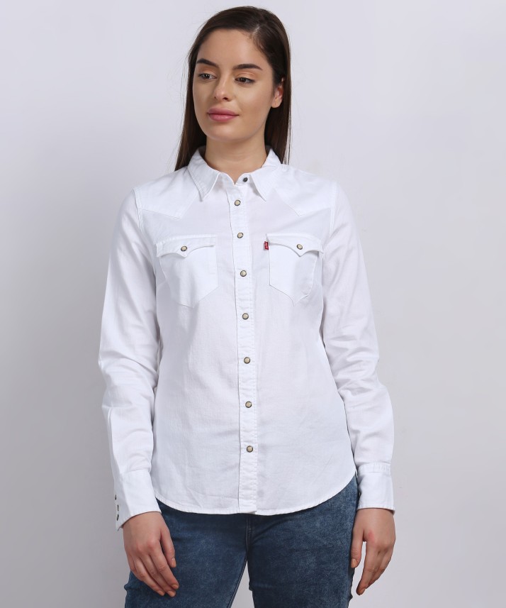 levis white shirt for women