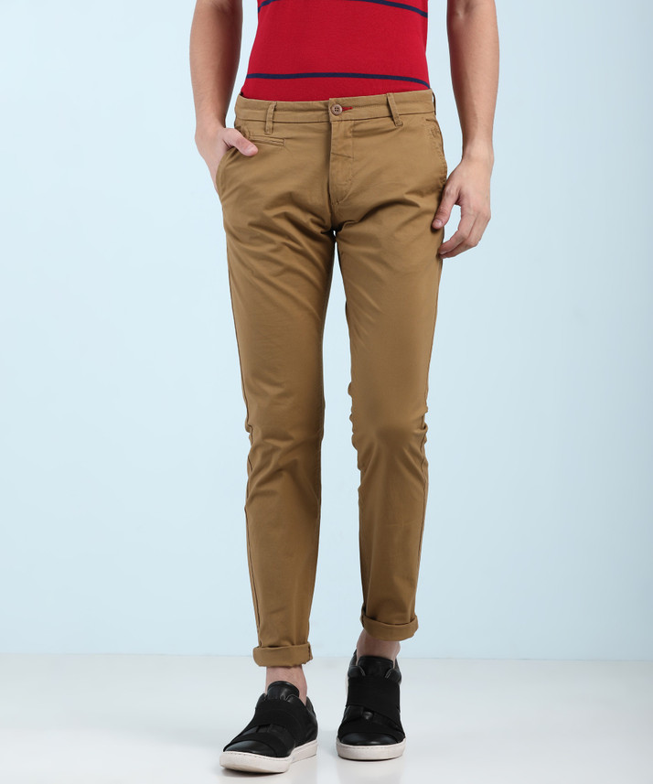 FLYING MACHINE Slim Fit Men Yellow 