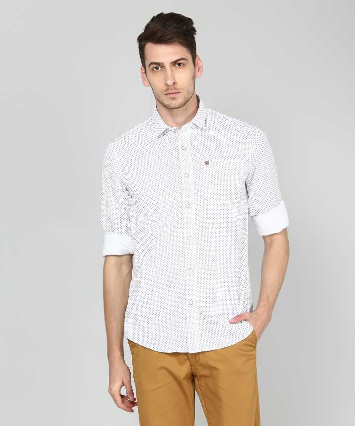 Arrow Blue Jean Company Men Printed Casual White Shirt Buy Arrow Blue Jean Company Men Printed Casual White Shirt Online At Best Prices In India Flipkart Com