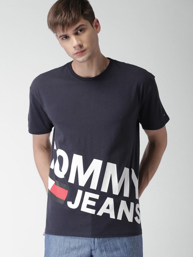 TOMMY HILFIGER Solid Men Round Neck 