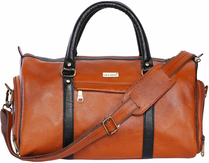 genuine leather duffle bag