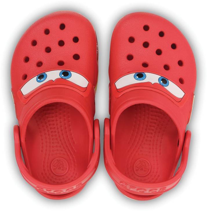 boys red crocs