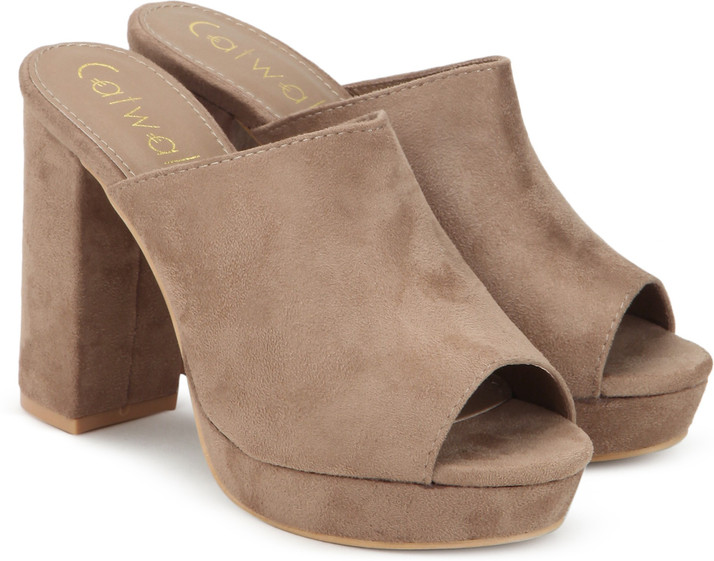 Catwalk Women Beige Heels - Buy Catwalk 