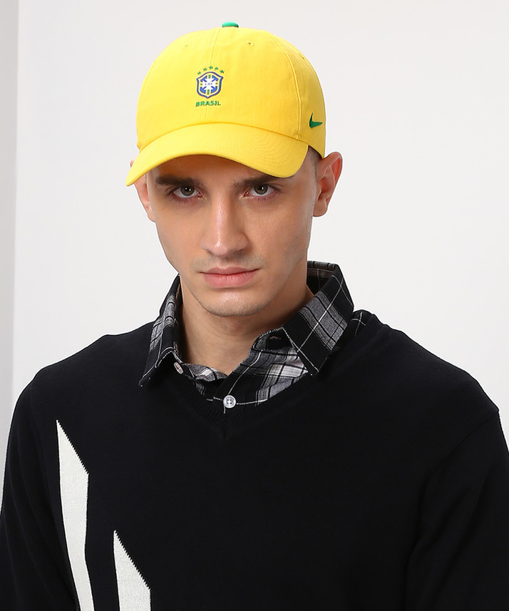 yellow nike cap