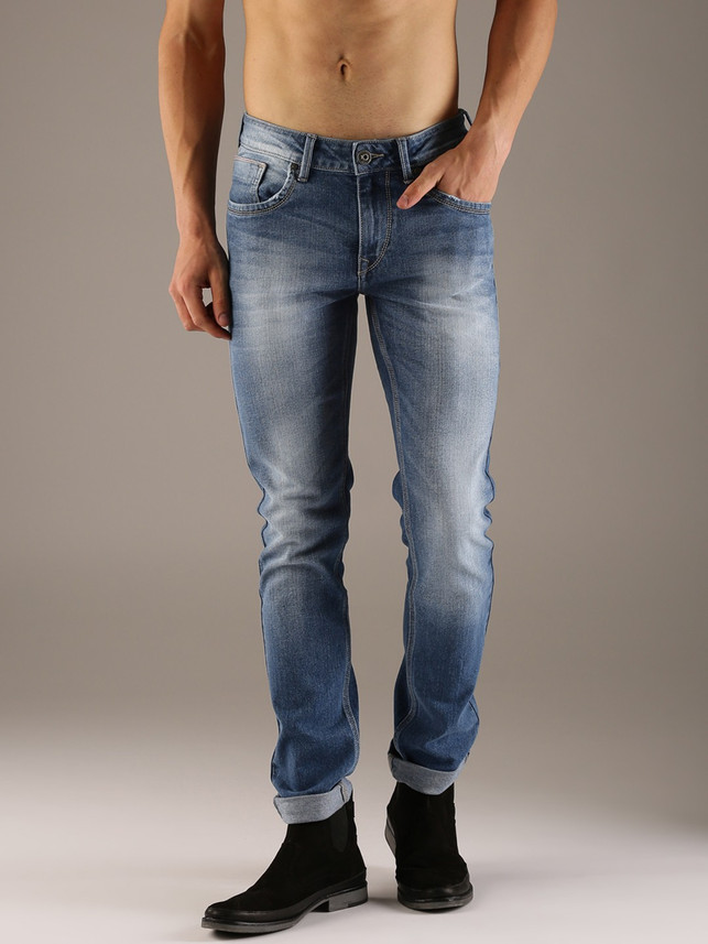 FLYING MACHINE Slim Men Blue Jeans 