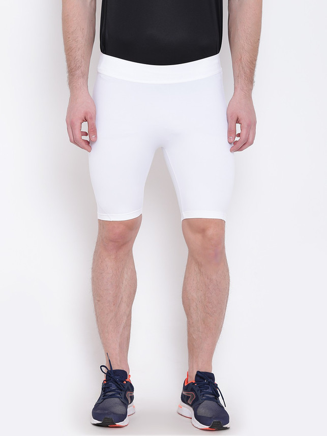 ADIDAS Solid Men White Tights - Buy 