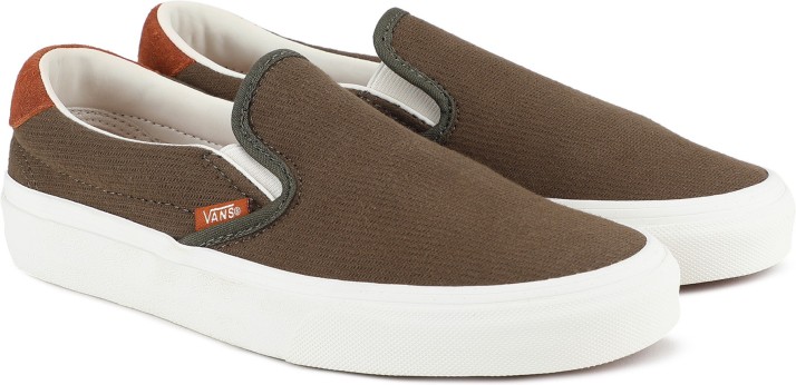 vans slip on olive