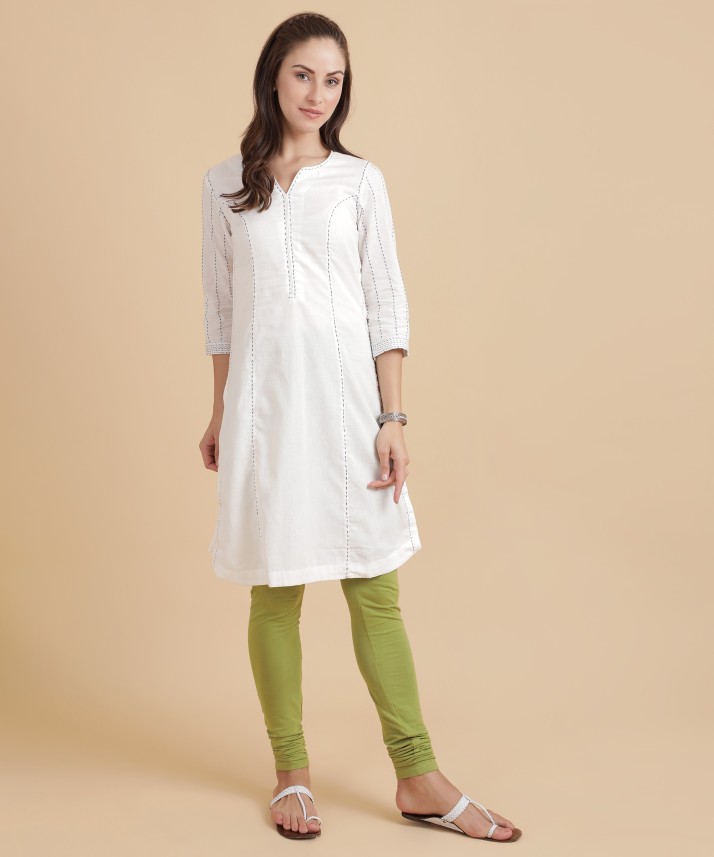 white kurta design for girl