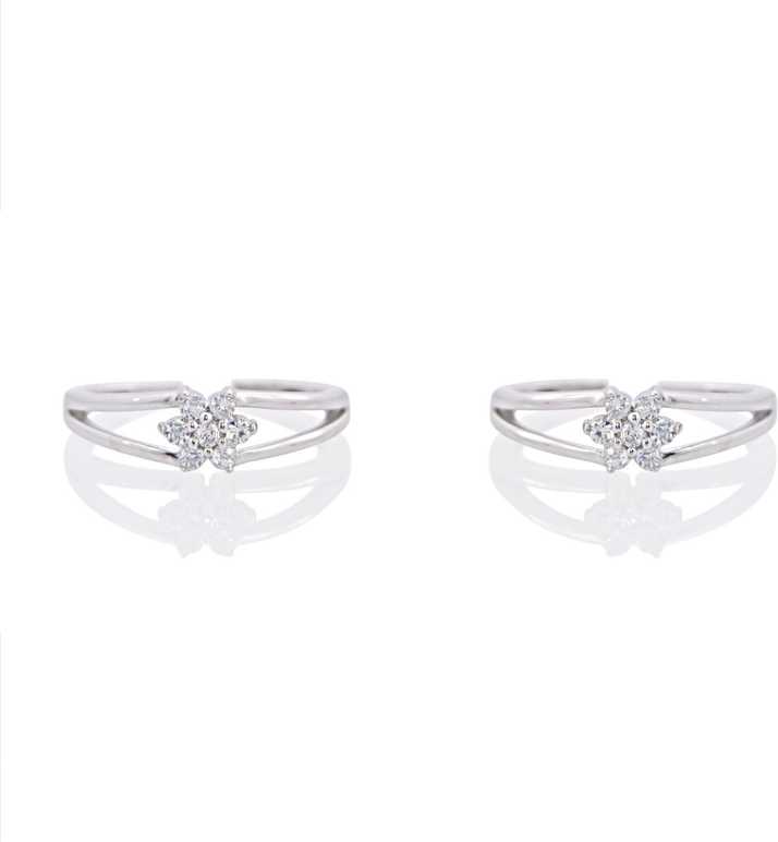 Silverdew Pure Silver Flower Design Party And Wedding Wear For