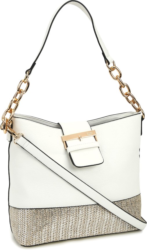 dune london white bag