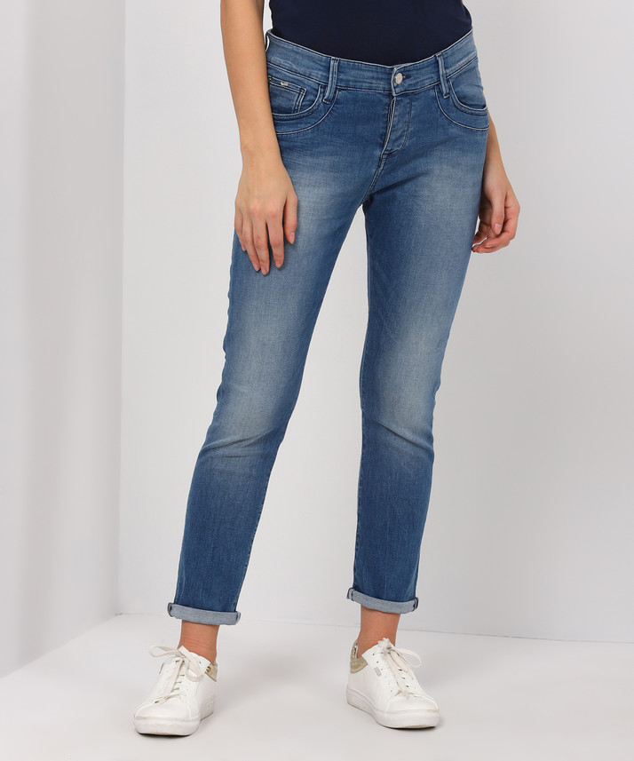 GAS Tapered Fit Women Blue Jeans - Buy 