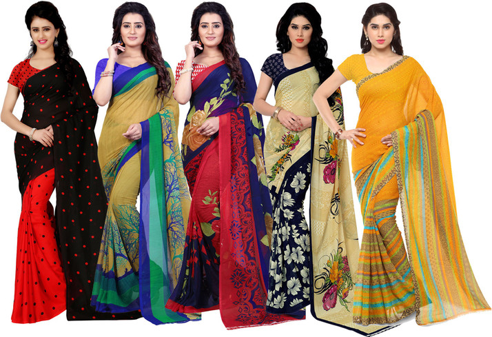 Buy Anand Sarees Printed Daily Wear 