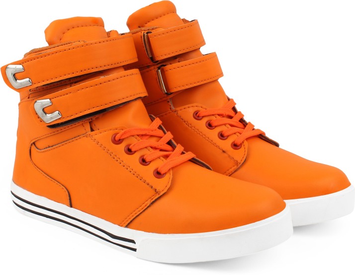 orange shoes