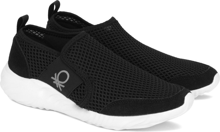 benetton black sneakers