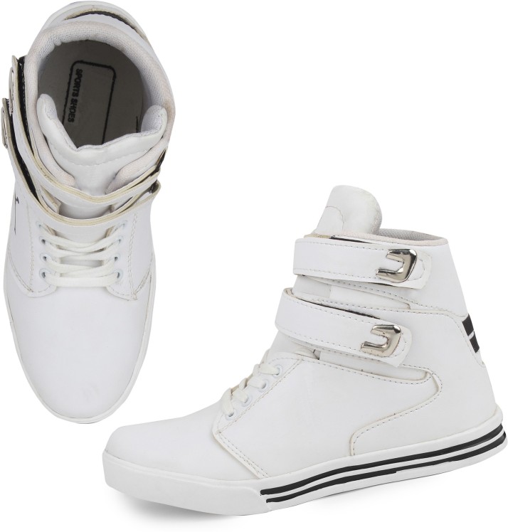 white dancing boots