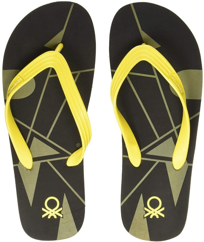 clarks flip flops mens yellow