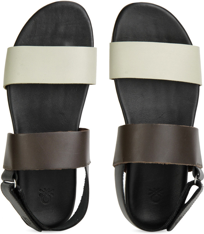 united colors of benetton men's leather sandals and floaters