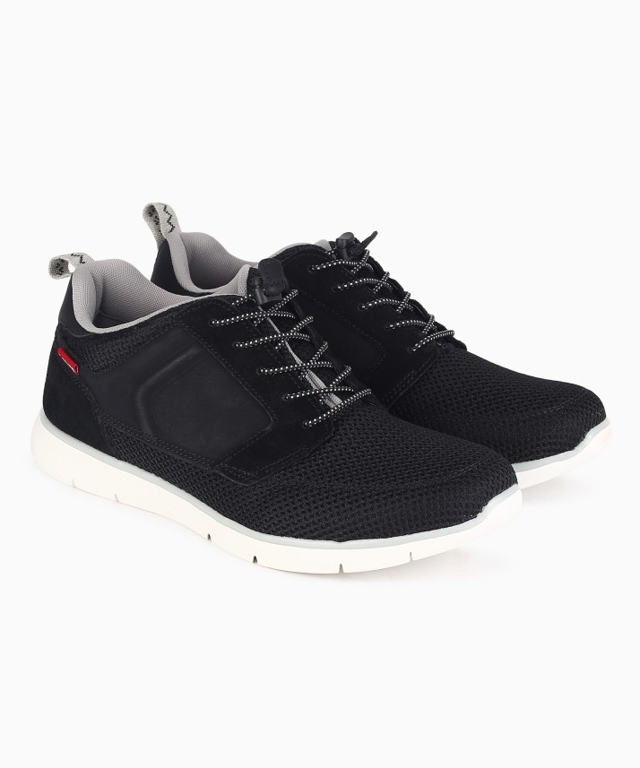 levi's men's black tab runner sneakers