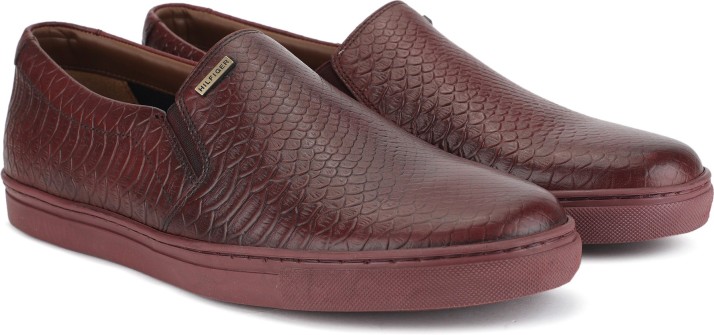 tommy hilfiger burgundy shoes