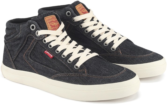 levis bass mid sneakers