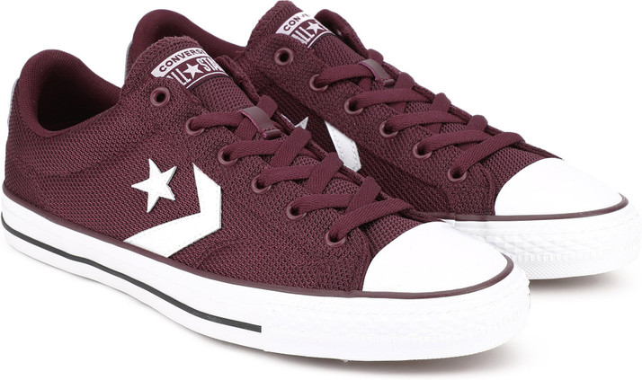 burgundy color converse