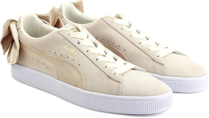 puma suede bow marshmallow