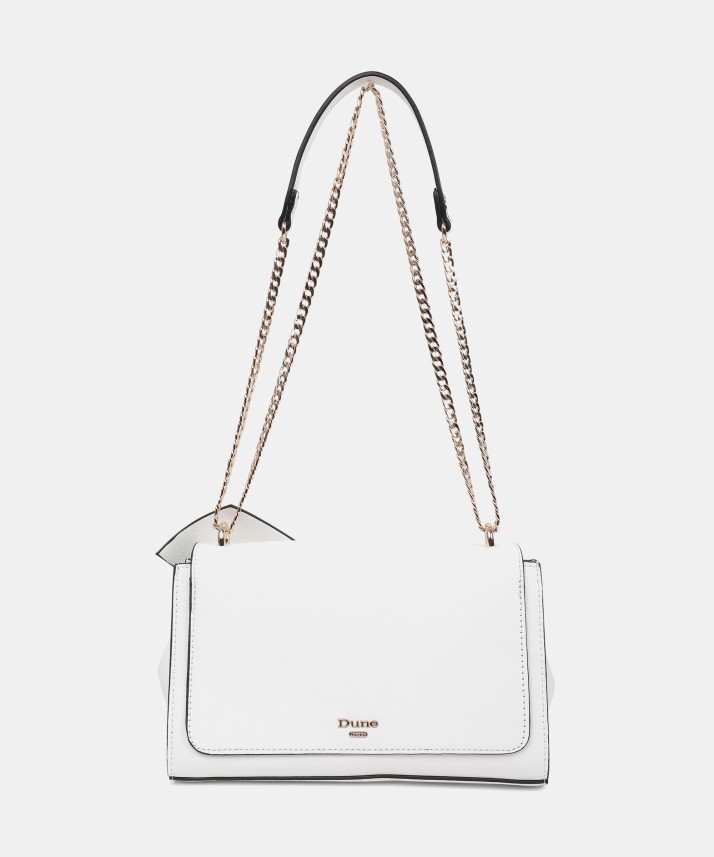 dune london white bag