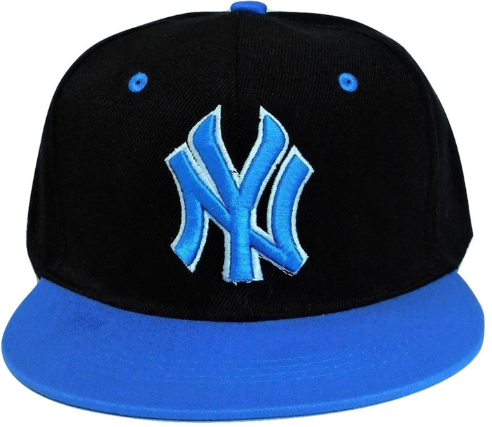 Fasuch Boys Cotton Hip Hop Ny Caps Blue 