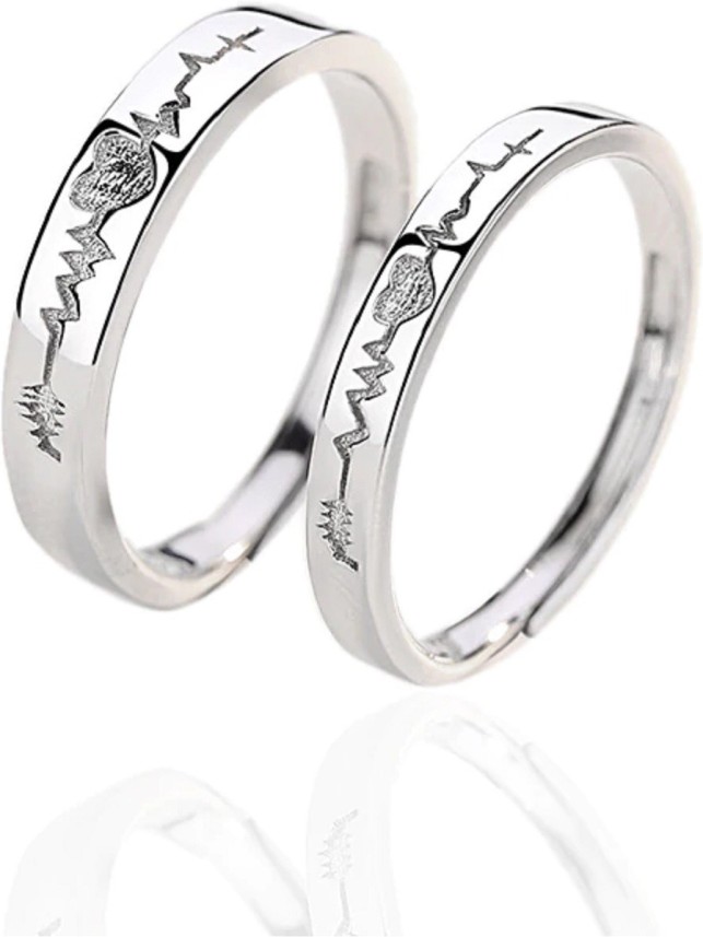 UC Jewellery Couple Ring Metal Silver 