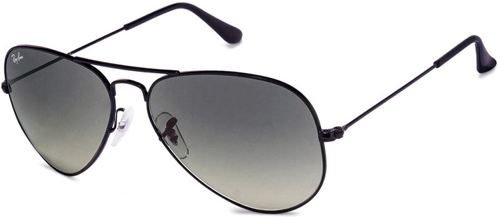 ray ban black gradient aviator