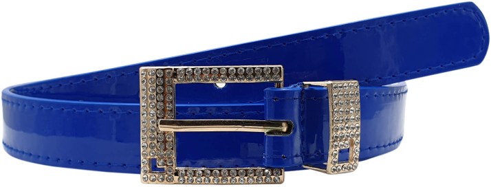 blue designer belt