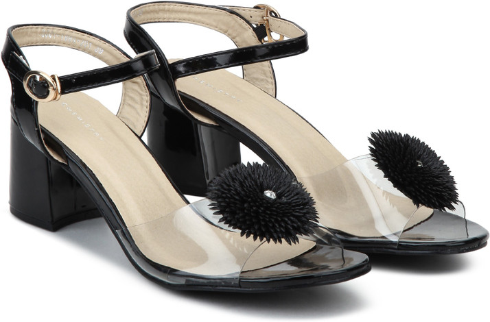 transparent heels flipkart