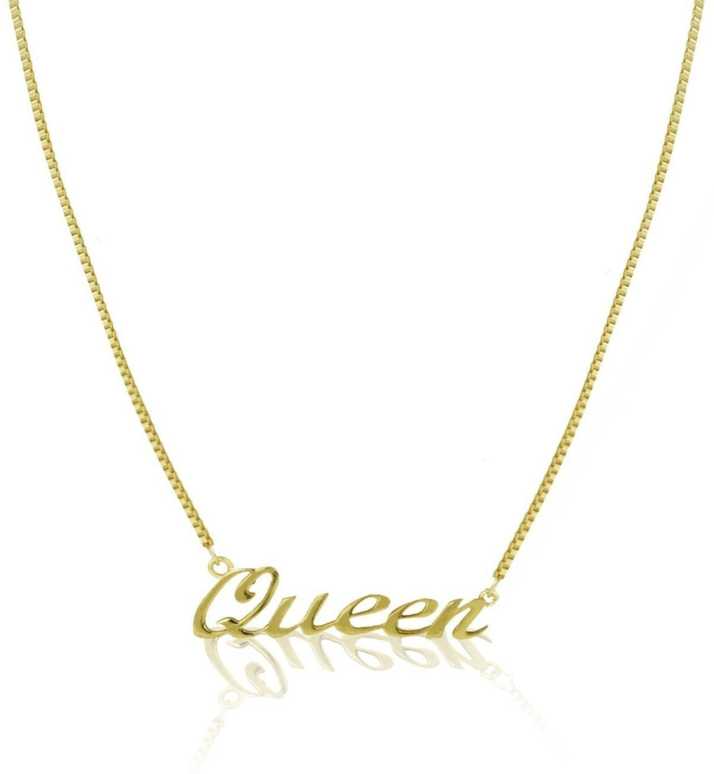 Crunchy Fashion Queen Pendant Necklace For Girls Gold Plated Plated Brass Necklace Price In India Buy Crunchy Fashion Queen Pendant Necklace For Girls Gold Plated Plated Brass Necklace Online At Best Prices In