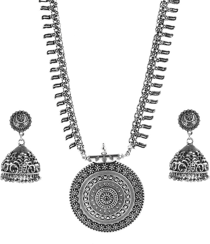 oxidised necklace flipkart