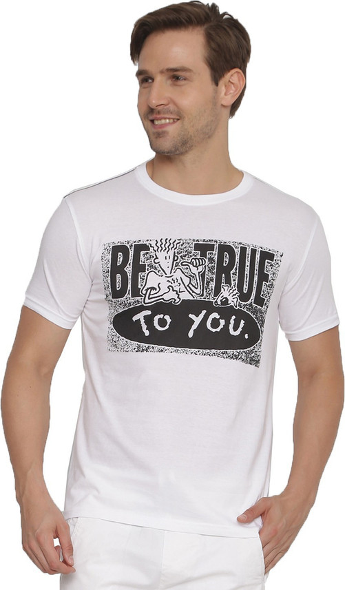 FIDO DIDO Typography Men Round or Crew 
