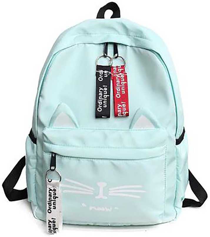 Sb Nylon Cute Cat Water Proof Causal Travel School Backpack 20 L