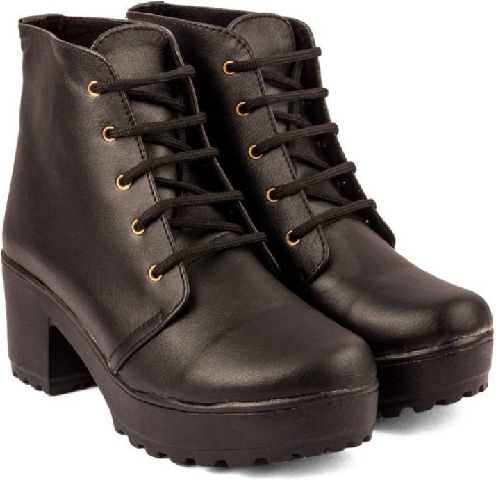 ankle length black boots