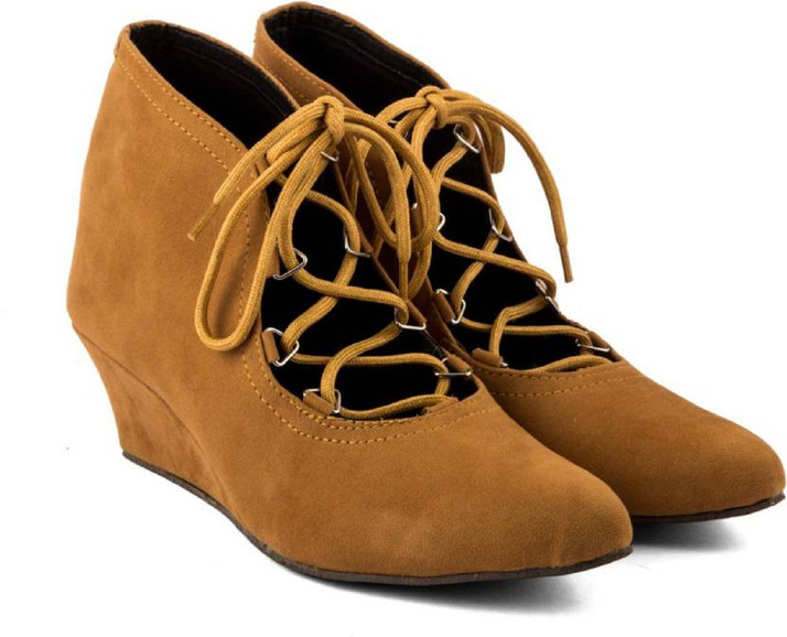 wedge casual boots