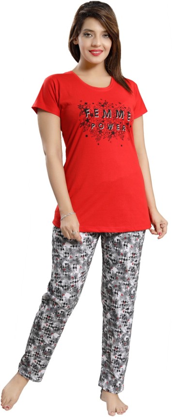 Buy Nice Choice Women Floral Print Red 