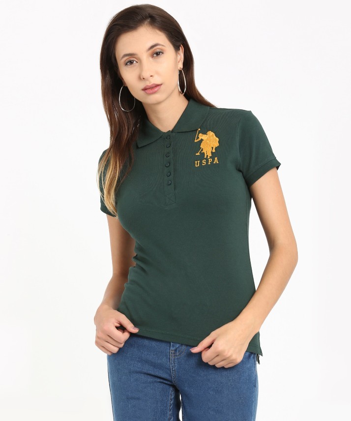 polo neck t shirts for womens india