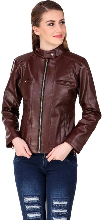 flipkart leather jacket ladies