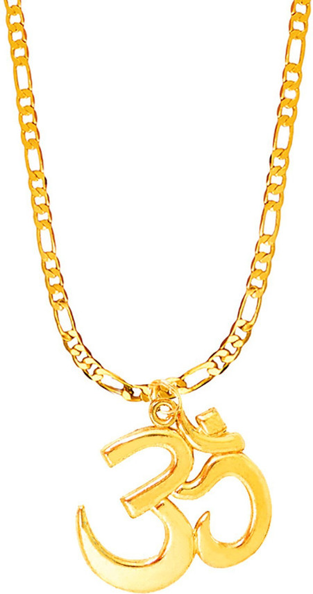 Shining Jewel 24K Om Pendant Gold 
