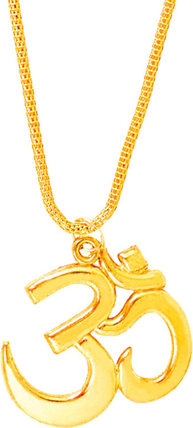 Shining Jewel 24K Om Pendant Gold 