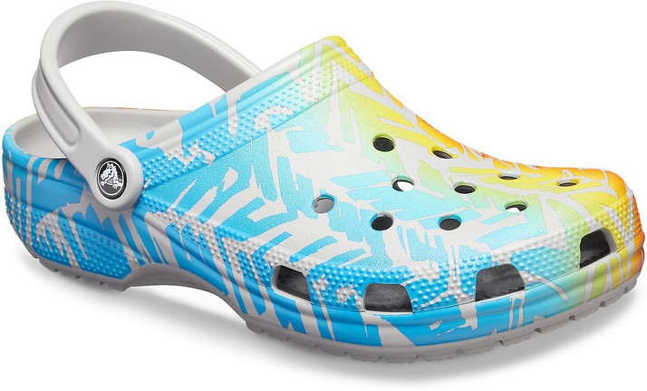 crocs multicolor clogs