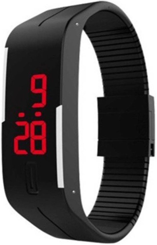 digital watch with hands