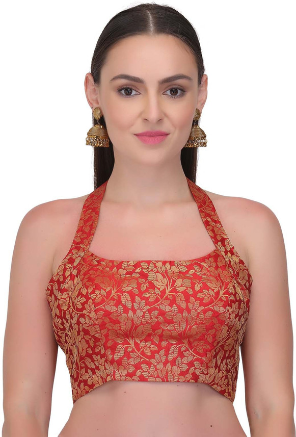 Red halter neck blouse Clearance