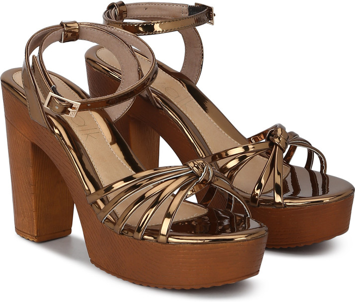 catwalk brown heels