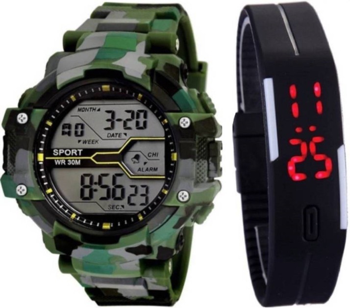 digital sports watch women's